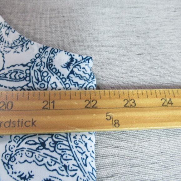 Laundry Shelli Segal Top Womens Large Blue Paisley Sleeveless Vacation Coastal - Picture 5 of 7